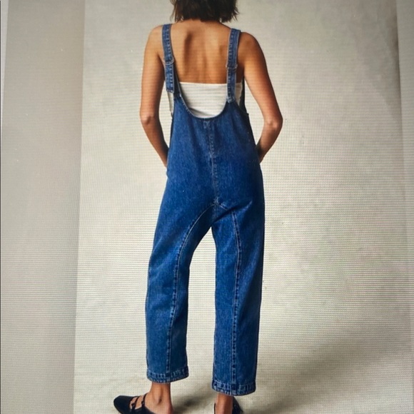NWOT We The Free High Roller Denim Jumpsuit - Picture 2 of 7